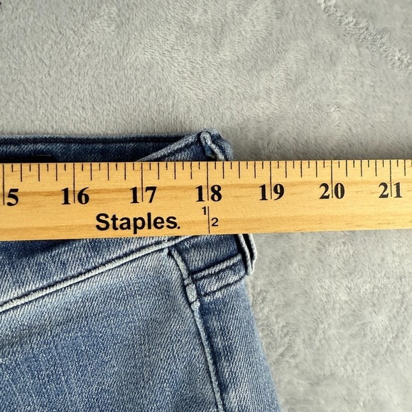 Bonobos Jeans Mens 35x32 Blue Slim Taper Fit Light Wash Faded Stretch Denim - Picture 8 of 12